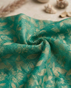 Sea Green Printed Lawn Suit with Embroidered Neckline & Pure Chiffon Dupatta