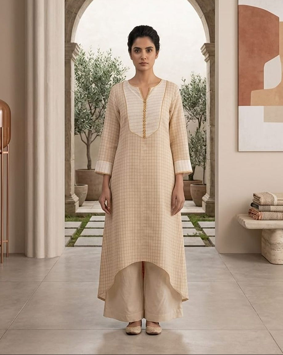 floral embroidery pleated dress  AYLIN0046