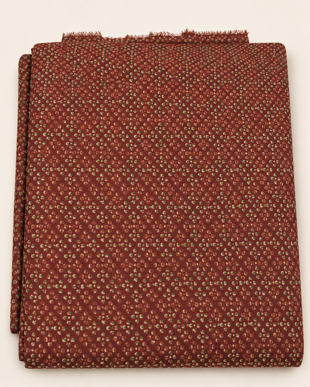 Maroon Ditsy Abstract Print Fabric