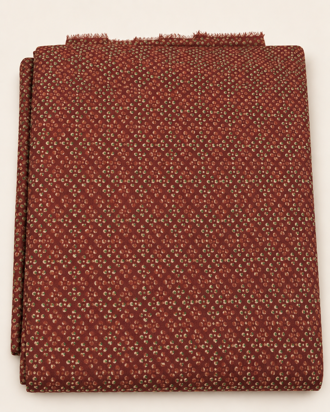 Maroon Ditsy Abstract Print Fabric