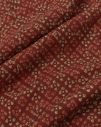 Maroon Ditsy Abstract Print Fabric