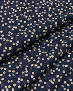 Navy Polka Print Fabric