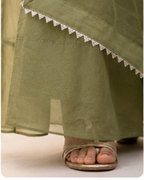 Dusty Olive hand worked PaLasso 3 piece set AYLN0017