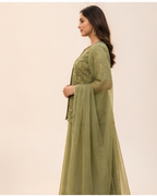 Dusty Olive hand worked PaLasso 3 piece set AYLN0017