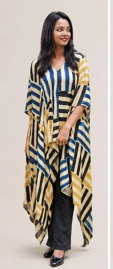 Asymmetric Kaftan Overlay AYLN0030