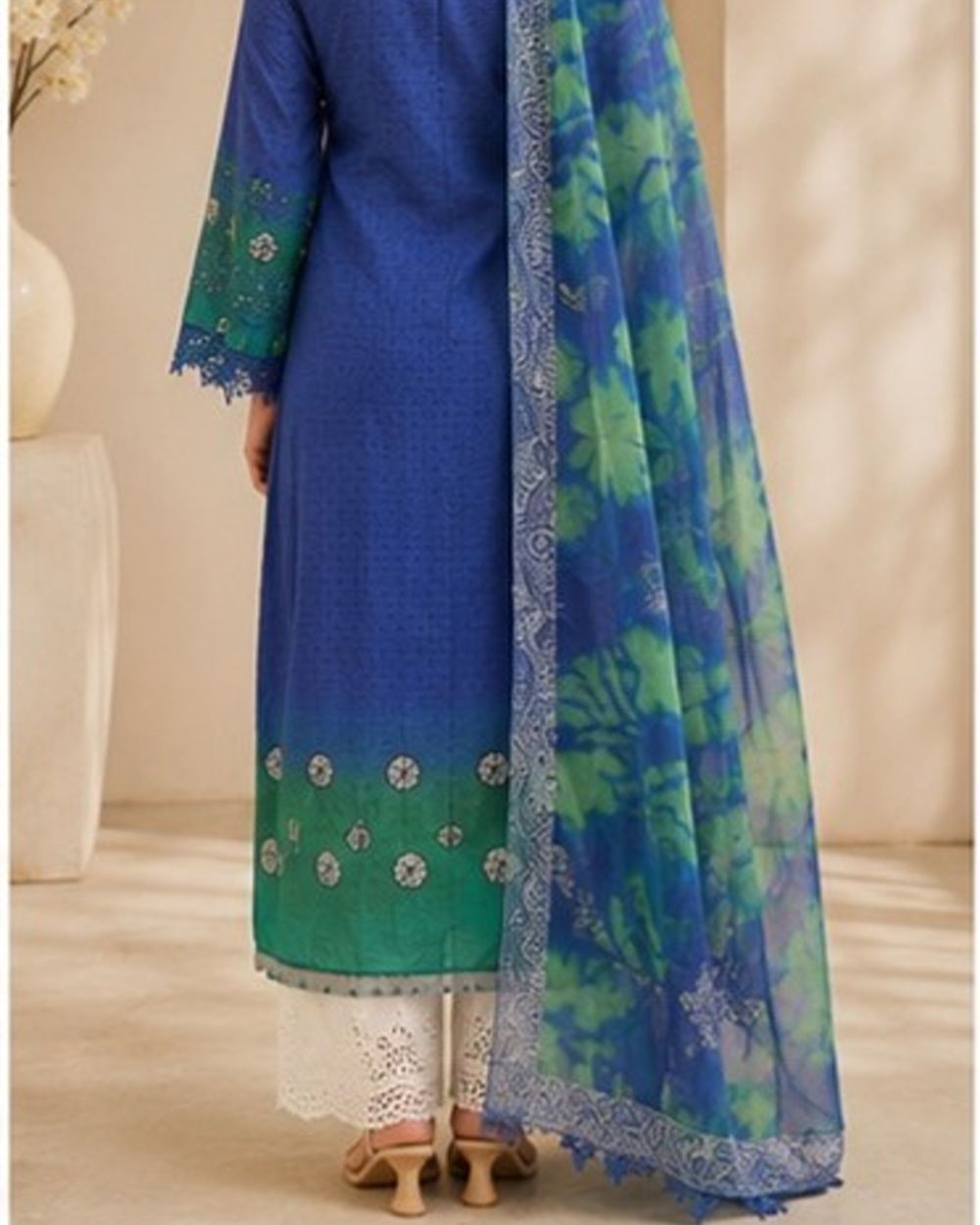 Royal Blue Lawn set AYLIN0039