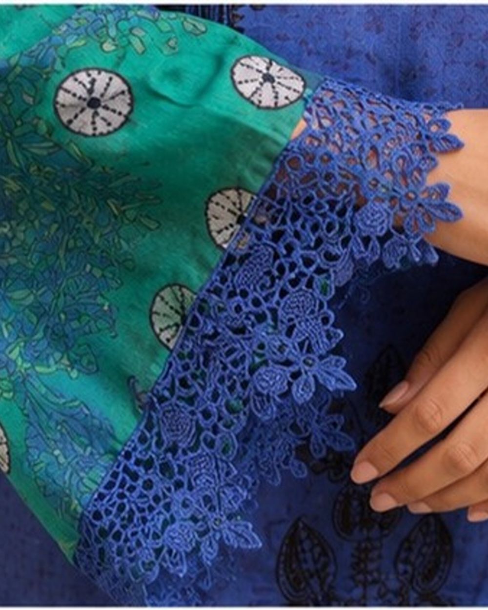 Royal Blue Lawn set AYLIN0039