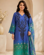 Royal Blue Lawn set AYLIN0039