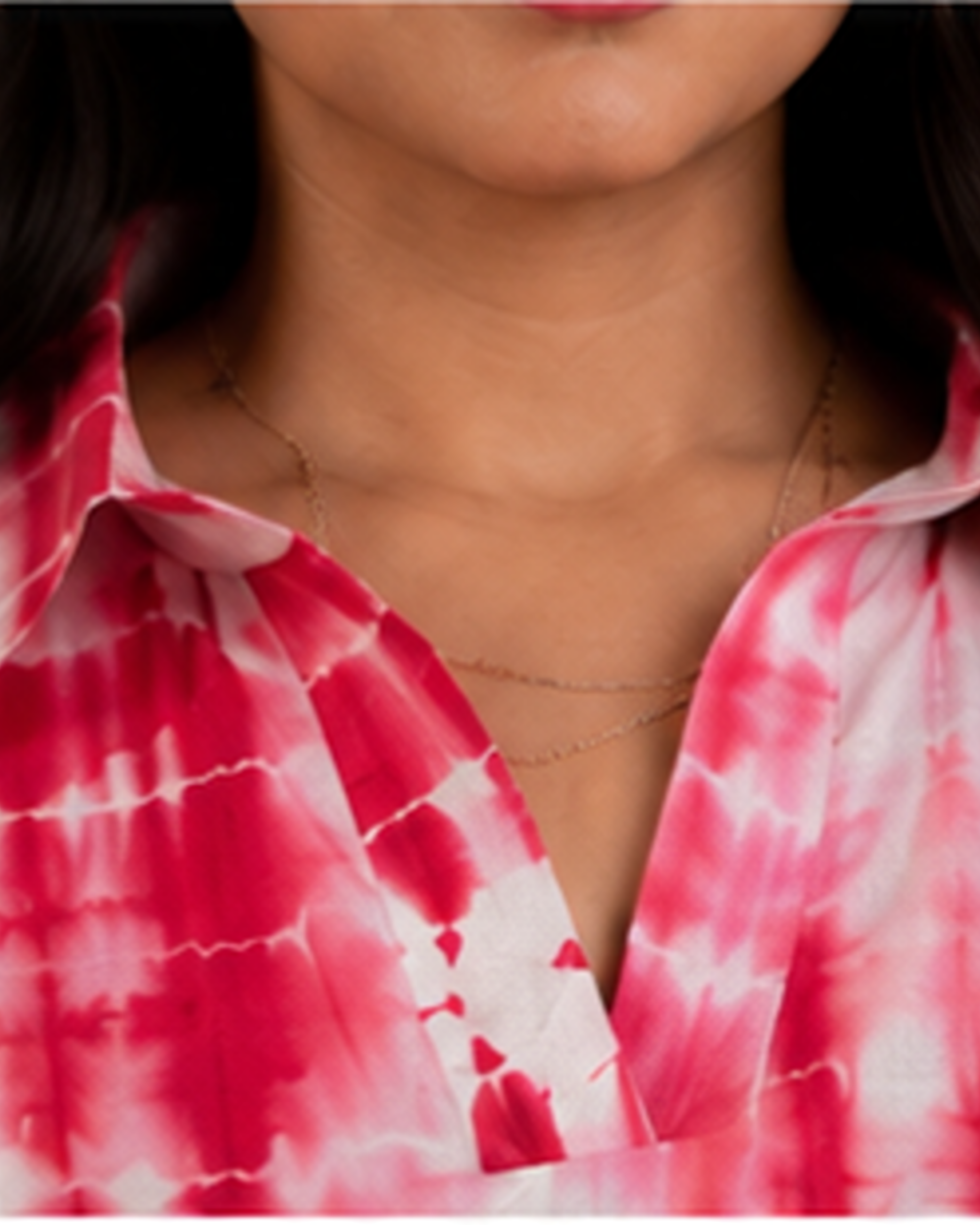 Pink Tie-Dye Flared Kurta AYLIN0042