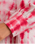 Pink Tie-Dye Flared Kurta AYLIN0042