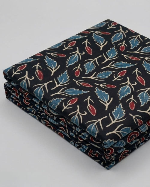 Deep Midnight Black Base Modal Silk Fabric