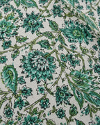 Premium Quality Cotton With Botanical Hand-Block Prin