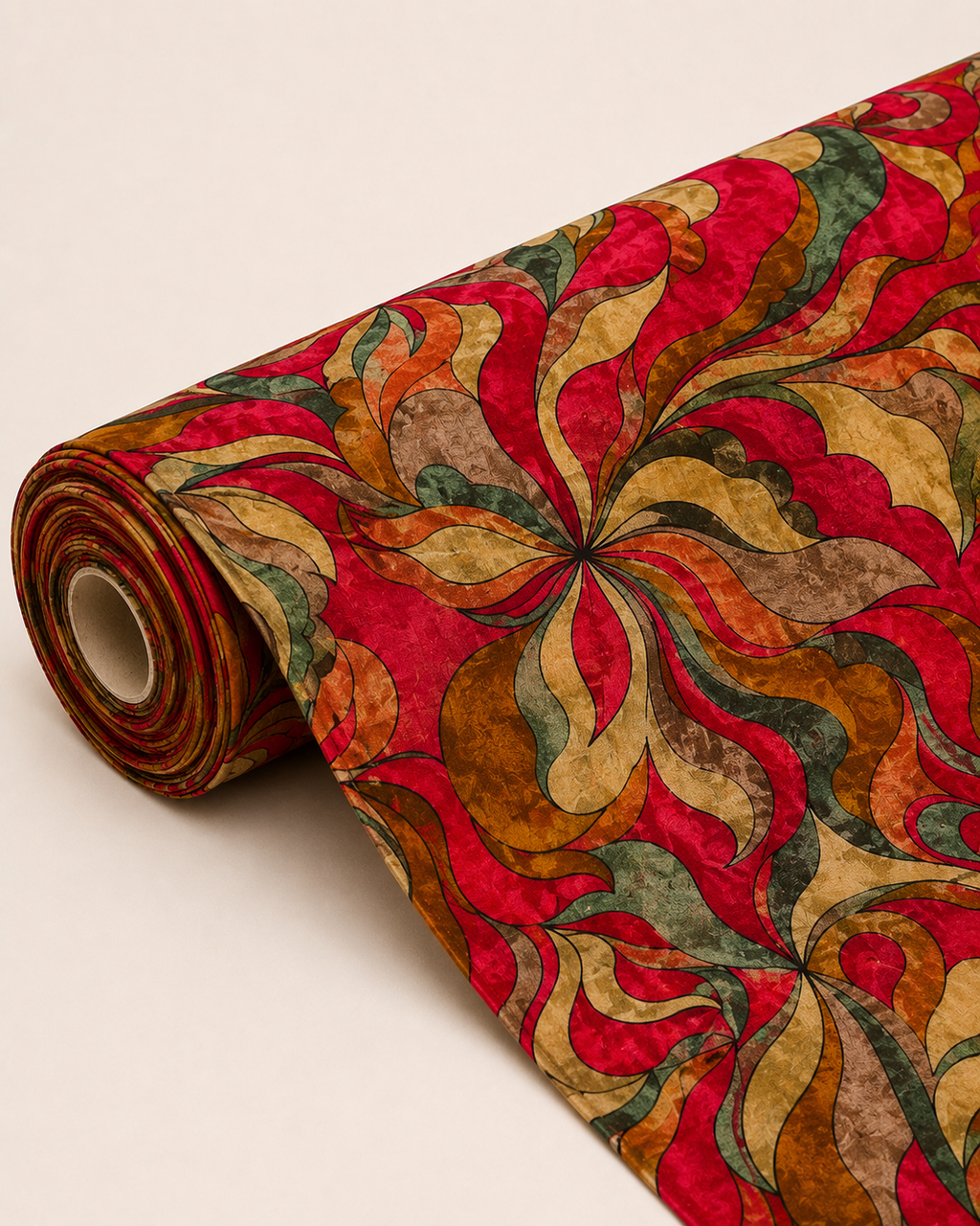 Premium Quality Printed Silk Cotton Botanical Printed Fabric