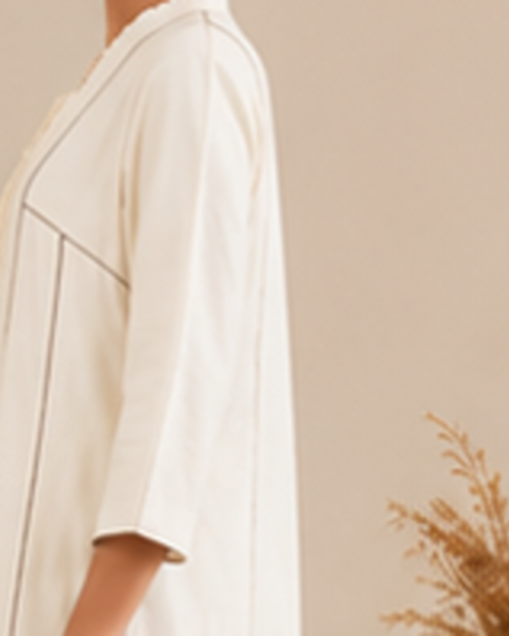 A-line panelled floor-length, dress AYLN0014