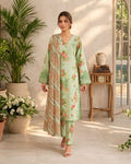 Green floral pakstani 3 piece set AYLN0015