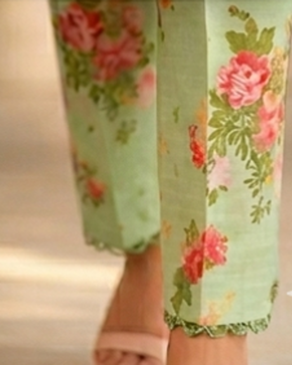 Green floral pakstani 3 piece set AYLN0015