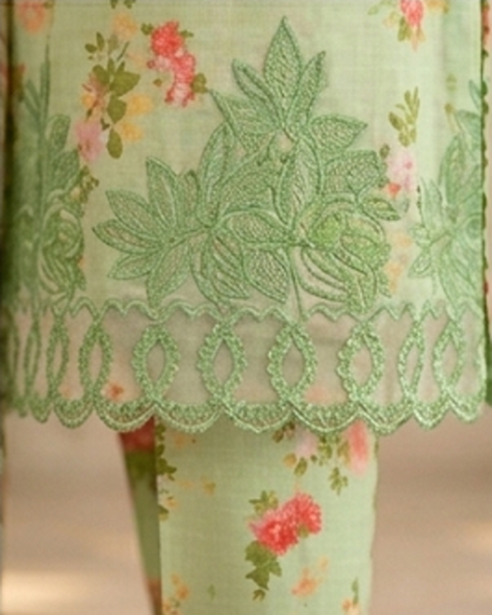 Green floral pakstani 3 piece set AYLN0015