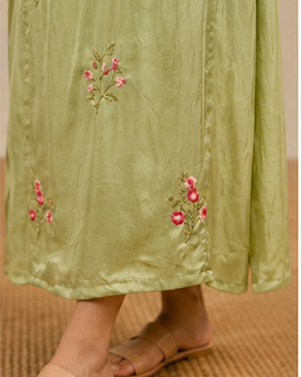 Green Glass organza Top AYLN0016