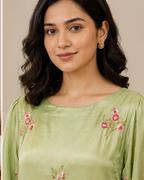 Green Glass organza Top AYLN0016