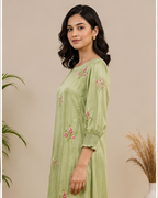 Green Glass organza Top AYLN0016