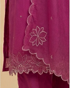 Majanta organza Cutworked 3 piece set AYLN0019