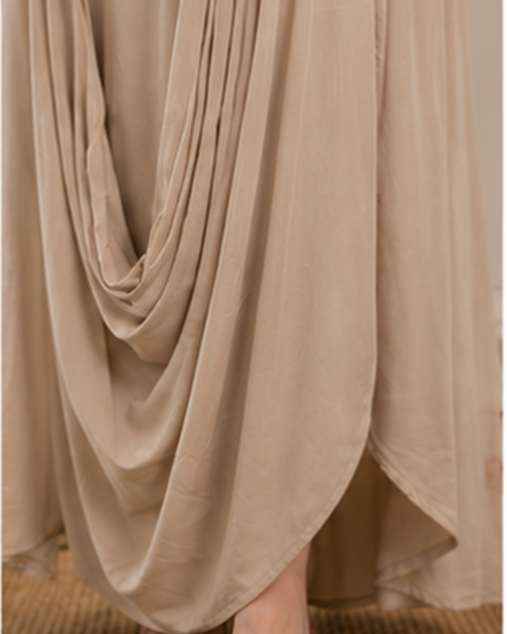 Modal Cowl gown with Applique AYLN0020
