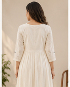Off white Embroidered Dress AYLN0023
