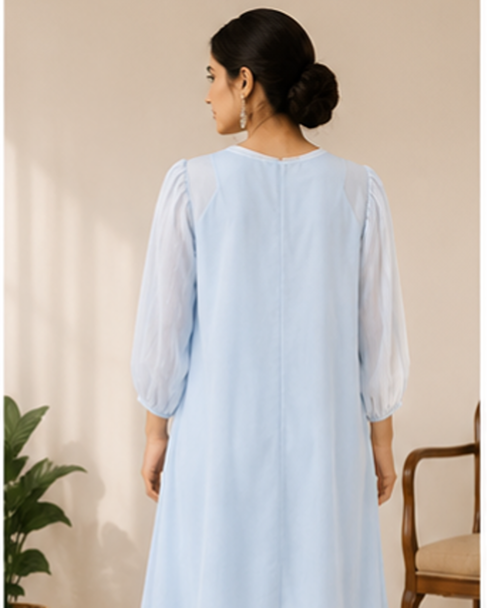 Organza Baby Blue 3 Piece Set AYLN0024