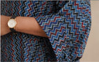 Modal Silk Printed Co-ord Set â Geometric Wave AYLIN0027