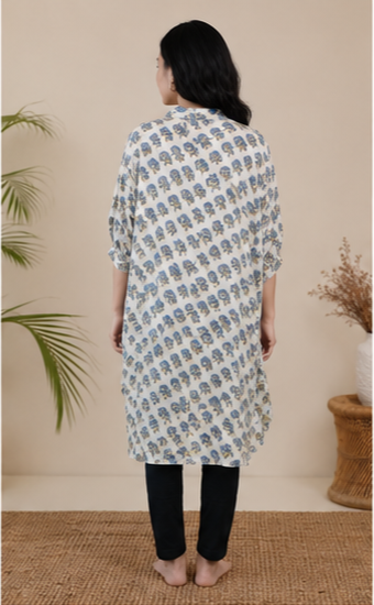 Asymmetric Button-Down Shirt AYLN004