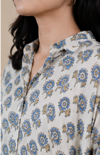 Asymmetric Button-Down Shirt AYLN004