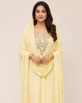 Baby yellow Yoke heavy hand work 3 Piece set AYLN006