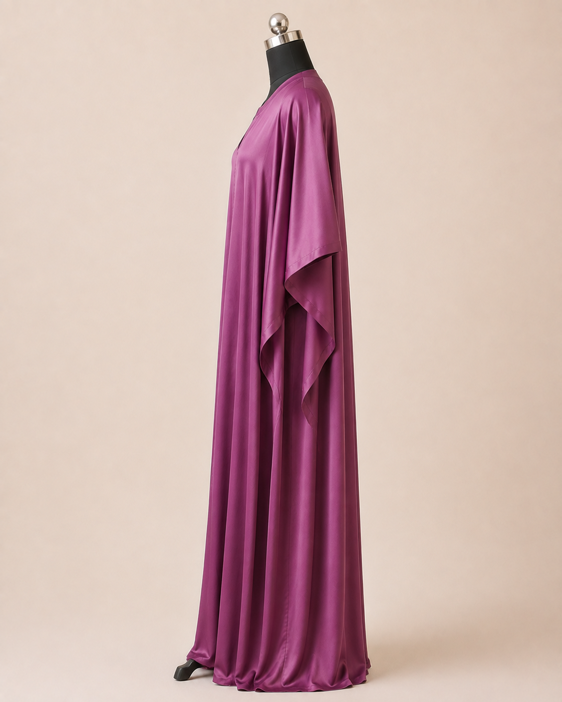Modal Silk Kaftan – Plum