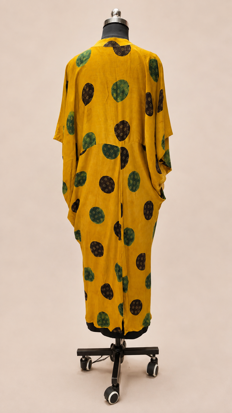 Modal Silk Kaftan Drape – Rich Mustard