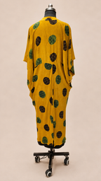 Modal Silk Kaftan Drape – Rich Mustard