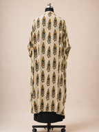 Modal Silk Kaftan Dress – Soft Ivory