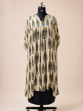 Modal Silk Kaftan Dress – Soft Ivory