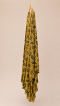 Mustard Modal Silk Printed Dress