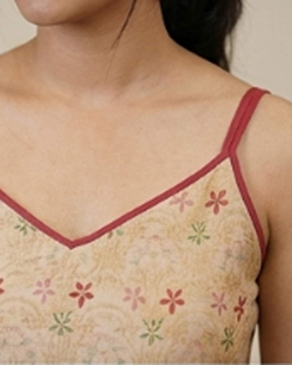Tussar Silk Sleeveless Dress AYLN0025