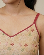 Tussar Silk Sleeveless Dress AYLN0025