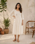 Off white Embroidered Dress AYLN0023
