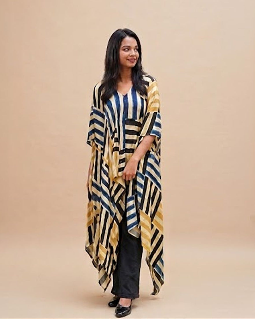 Asymmetric Kaftan Overlay AYLN0030